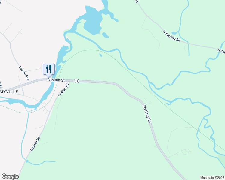 map of restaurants, bars, coffee shops, grocery stores, and more near 38 Sterling Road in Plainfield