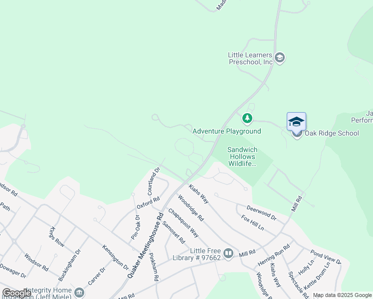 map of restaurants, bars, coffee shops, grocery stores, and more near 31 Terrapin Ridge in Sandwich