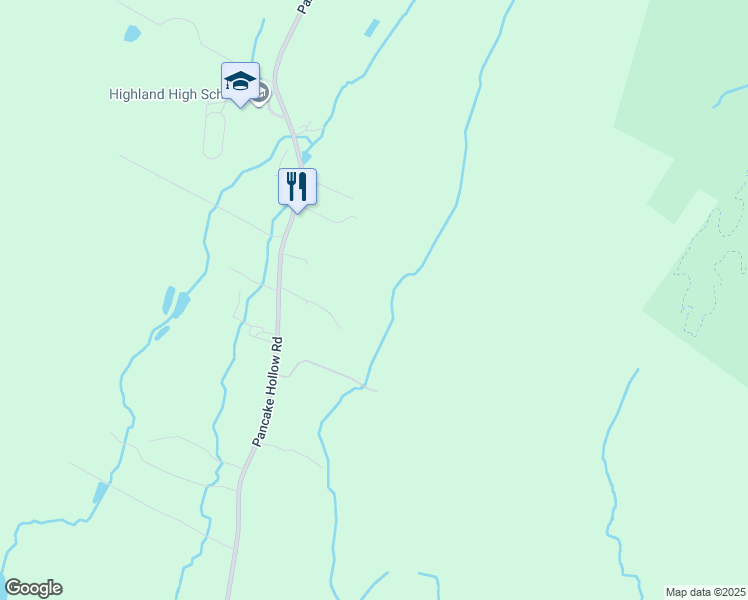 map of restaurants, bars, coffee shops, grocery stores, and more near in Highland