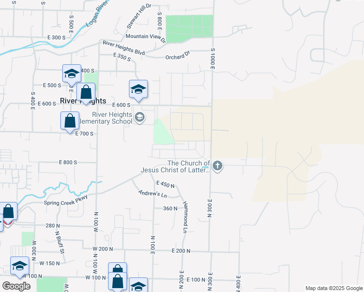map of restaurants, bars, coffee shops, grocery stores, and more near 173 East 520 North in Providence