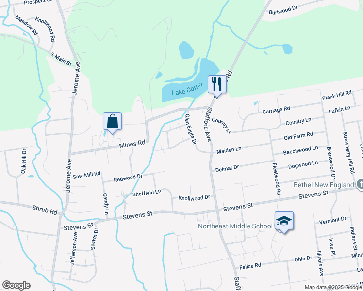 map of restaurants, bars, coffee shops, grocery stores, and more near 31 Caesar Drive in Bristol