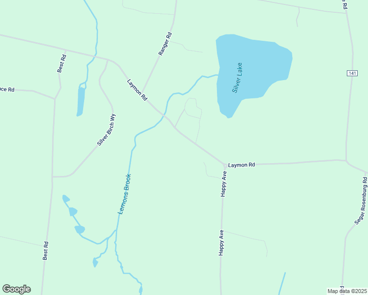 map of restaurants, bars, coffee shops, grocery stores, and more near 154 Laymon Road in Swan Lake