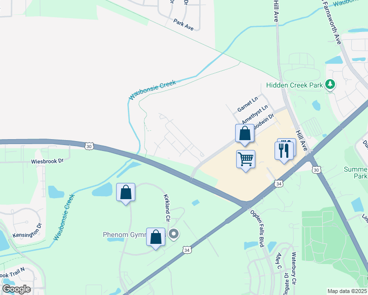 map of restaurants, bars, coffee shops, grocery stores, and more near 1175 Reading Drive in Montgomery