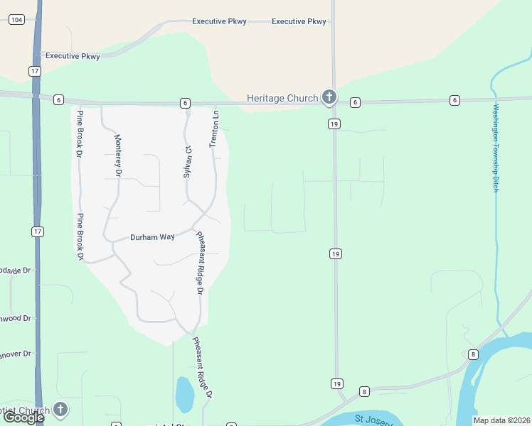 map of restaurants, bars, coffee shops, grocery stores, and more near 53297 Bellhurst Drive in Bristol