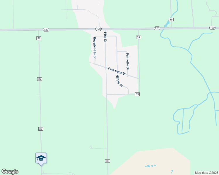 map of restaurants, bars, coffee shops, grocery stores, and more near 53420 Pine Drive in Middlebury