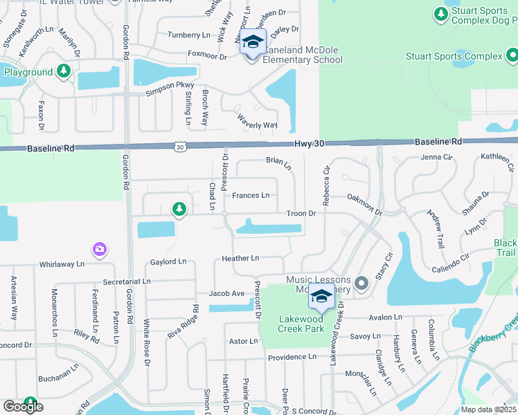 map of restaurants, bars, coffee shops, grocery stores, and more near 2866 Troon Drive in Montgomery