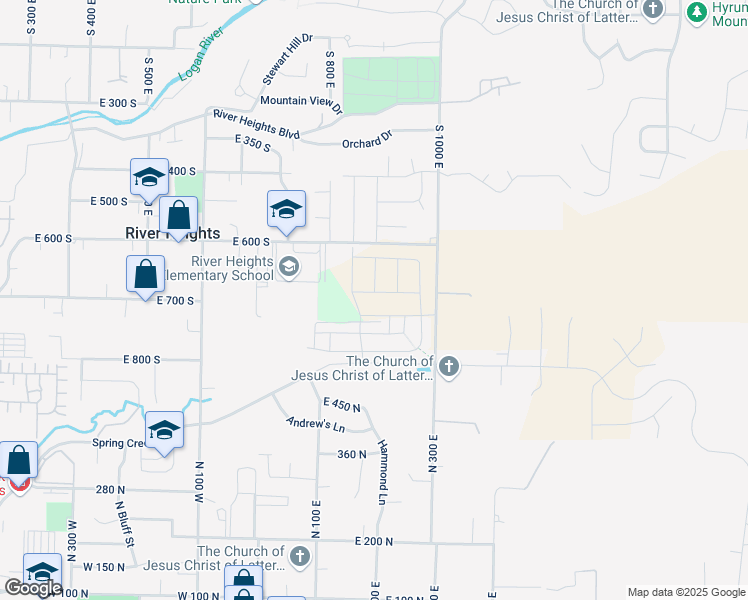 map of restaurants, bars, coffee shops, grocery stores, and more near East 610 North in Providence