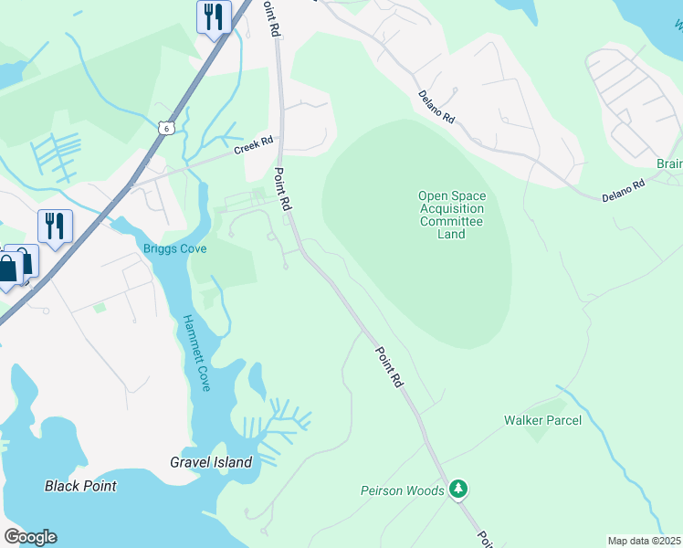 map of restaurants, bars, coffee shops, grocery stores, and more near 13 Joanne Drive in Marion