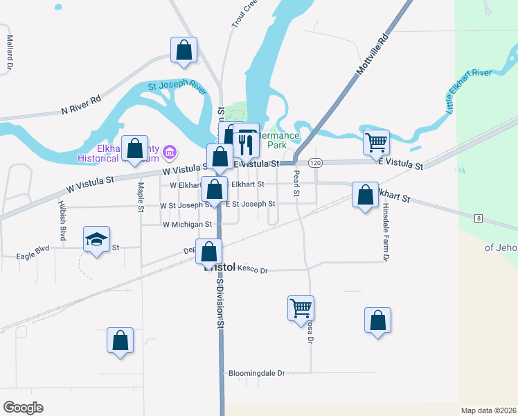 map of restaurants, bars, coffee shops, grocery stores, and more near 301-399 Apollo Street in Bristol