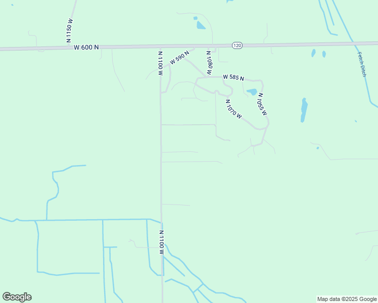 map of restaurants, bars, coffee shops, grocery stores, and more near 5535 North 1100 West in Middlebury