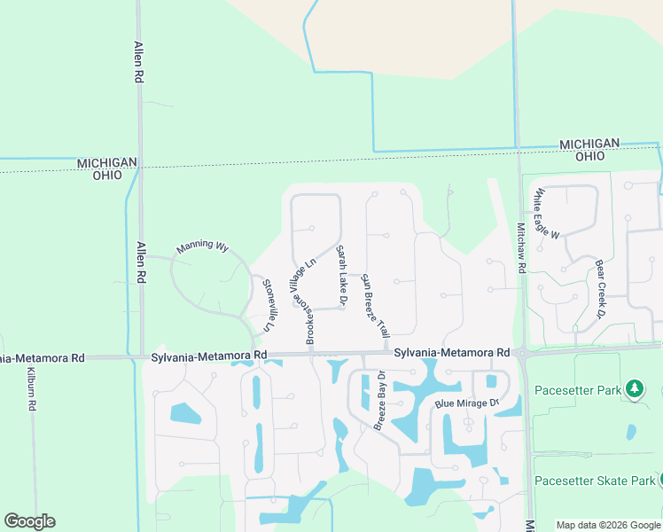 map of restaurants, bars, coffee shops, grocery stores, and more near 5949 Sarah Lake Dr in Sylvania