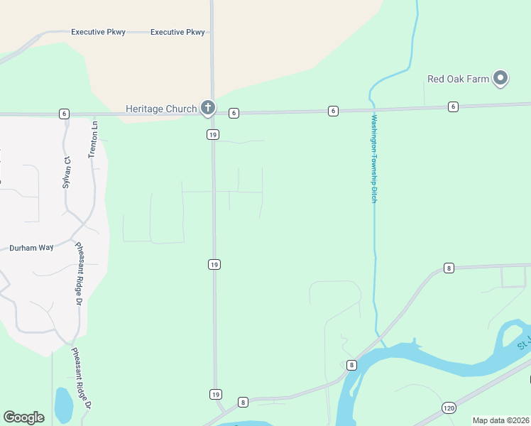 map of restaurants, bars, coffee shops, grocery stores, and more near 53308 Beech Grove Drive in Bristol