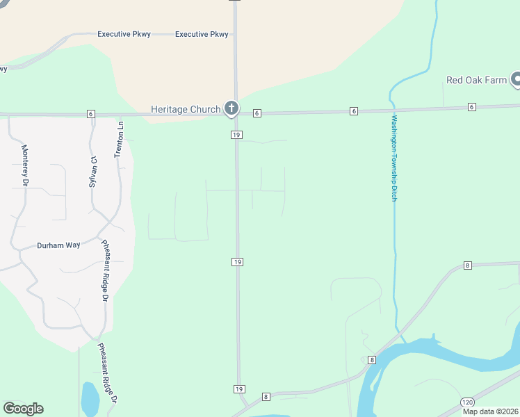 map of restaurants, bars, coffee shops, grocery stores, and more near 53304 Red Oak Court in Bristol