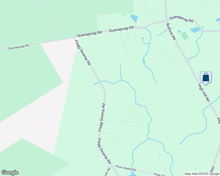 map of restaurants, bars, coffee shops, grocery stores, and more near 33 Flag Swamp Road in Freetown