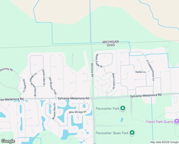 map of restaurants, bars, coffee shops, grocery stores, and more near 5942 Snowlight Court in Sylvania