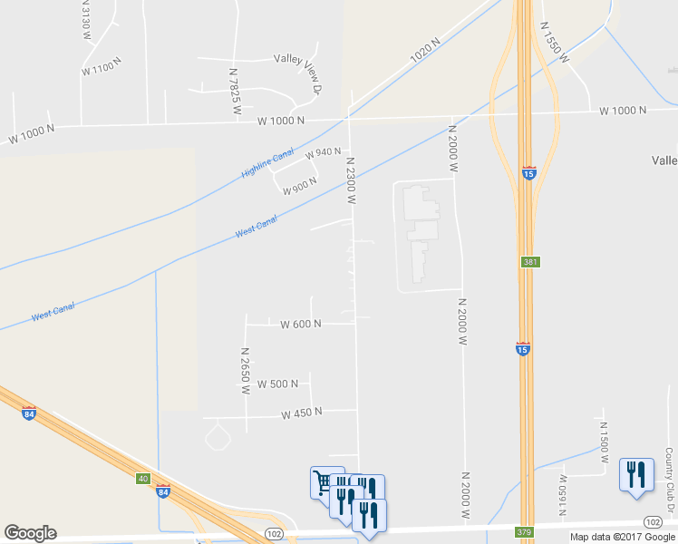 map of restaurants, bars, coffee shops, grocery stores, and more near 706 North 2300 West in Tremonton
