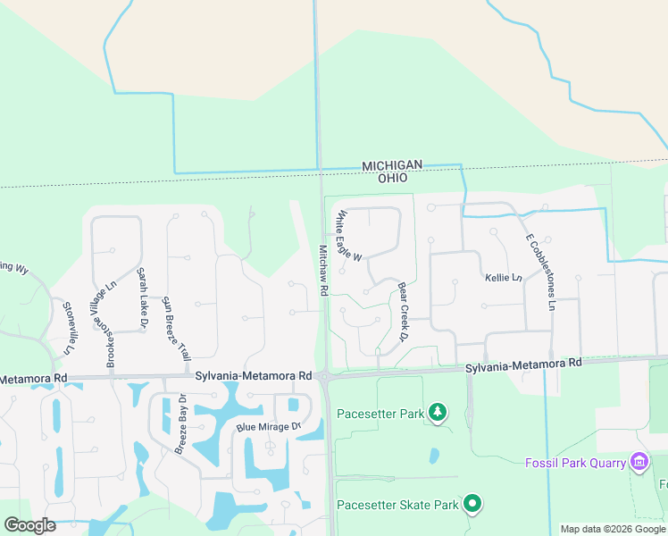 map of restaurants, bars, coffee shops, grocery stores, and more near 5942 Snowlight Court in Sylvania