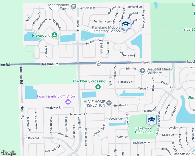 map of restaurants, bars, coffee shops, grocery stores, and more near 2156 Gallant Fox Circle in Montgomery