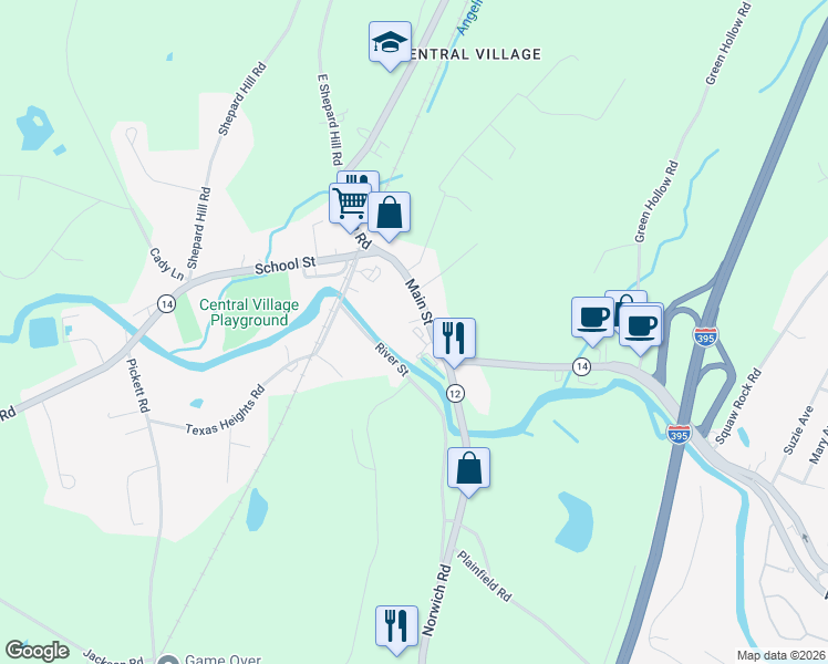 map of restaurants, bars, coffee shops, grocery stores, and more near 8 Morton Lane in Plainfield