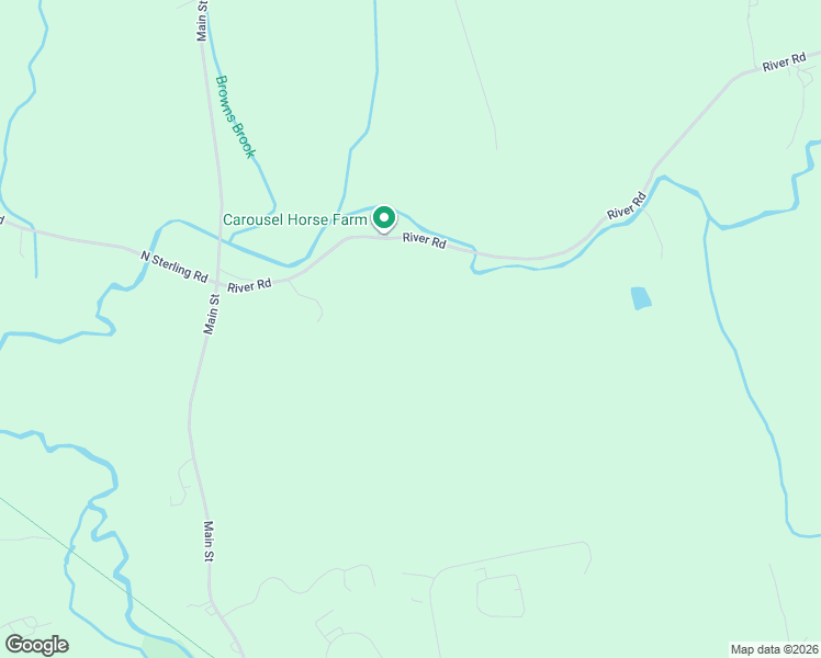 map of restaurants, bars, coffee shops, grocery stores, and more near 35 River Road in Sterling