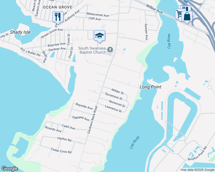 map of restaurants, bars, coffee shops, grocery stores, and more near 159 Wilder Street in Swansea