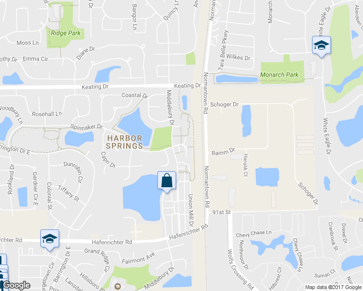 map of restaurants, bars, coffee shops, grocery stores, and more near 3173 Teal Bay Court in Aurora