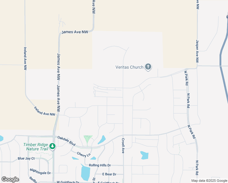 map of restaurants, bars, coffee shops, grocery stores, and more near 2940 James Avenue Northwest in Tiffin
