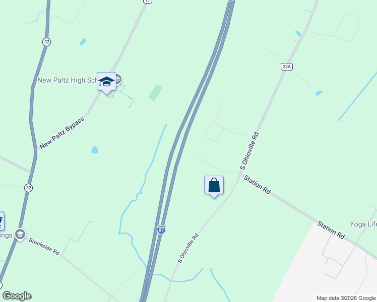 map of restaurants, bars, coffee shops, grocery stores, and more near 13 Country Meadows Road in New Paltz