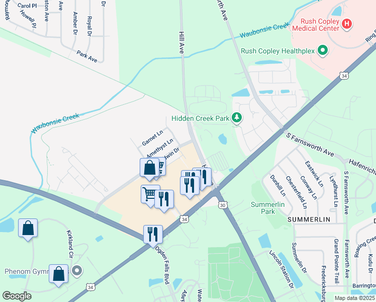 map of restaurants, bars, coffee shops, grocery stores, and more near 1901 Hill Avenue in Montgomery