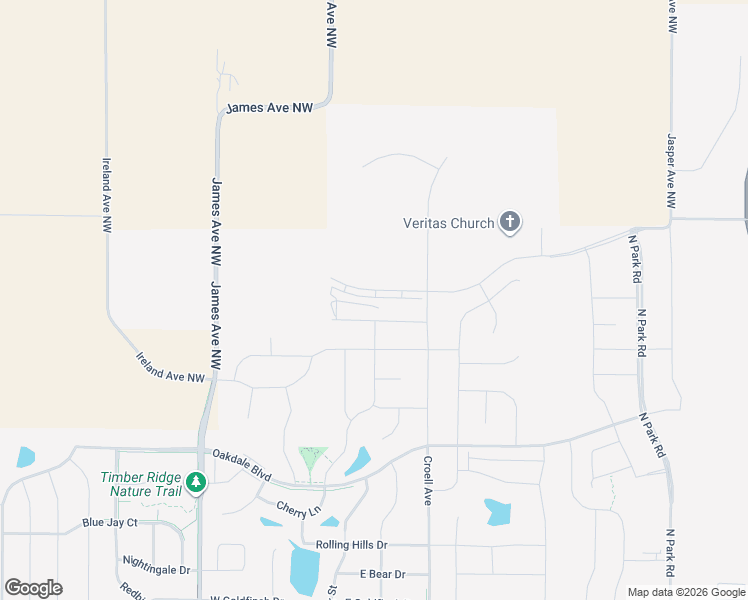 map of restaurants, bars, coffee shops, grocery stores, and more near 2940 James Avenue Northwest in Tiffin