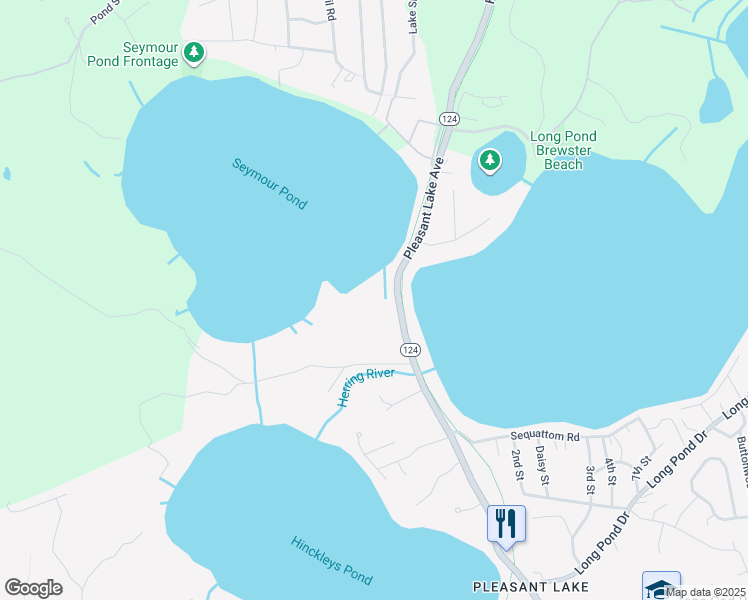 map of restaurants, bars, coffee shops, grocery stores, and more near 532 Pleasant Lake Avenue in Harwich