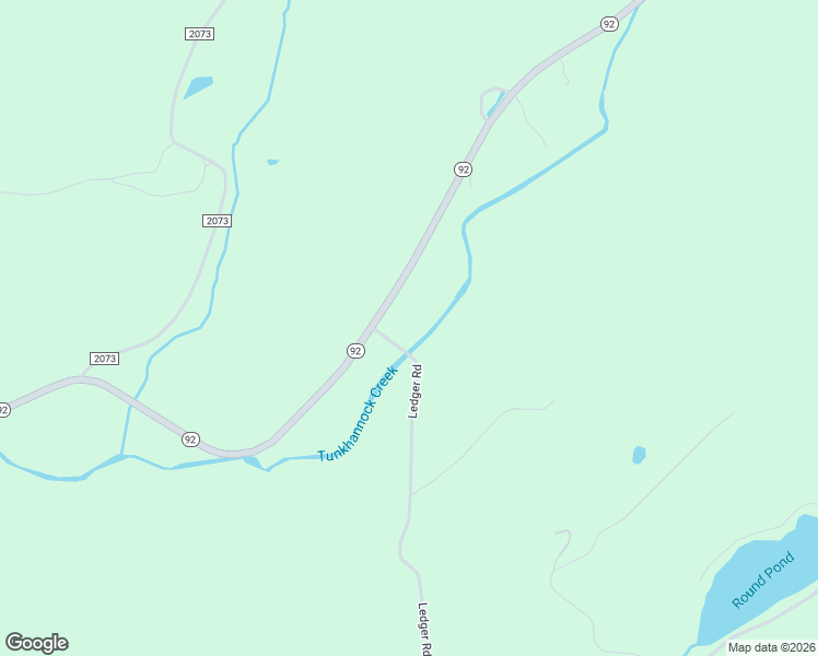 map of restaurants, bars, coffee shops, grocery stores, and more near 7590 Pennsylvania 92 in South Gibson