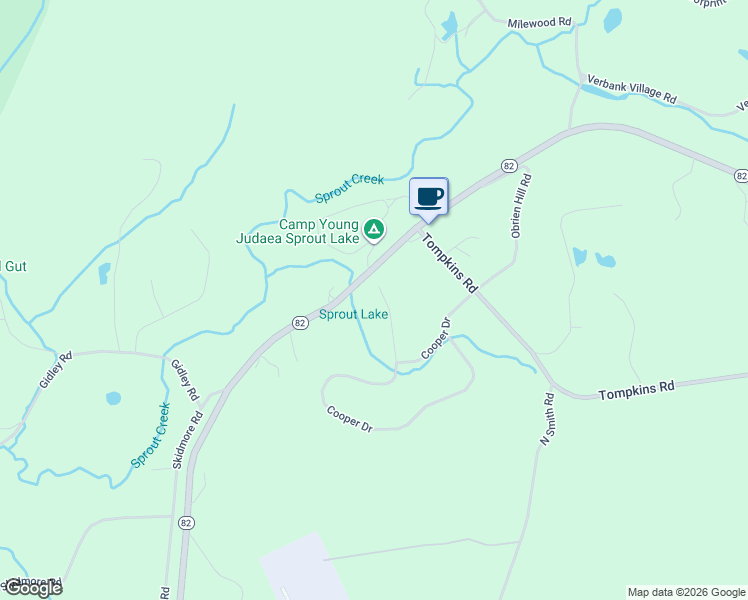 map of restaurants, bars, coffee shops, grocery stores, and more near 225 Cooper Drive Extension in Verbank