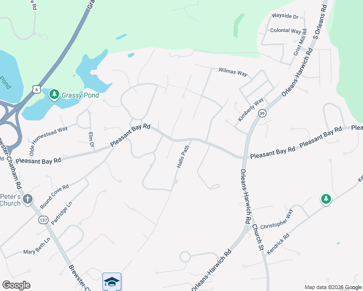 map of restaurants, bars, coffee shops, grocery stores, and more near 1458 Halls Path in Harwich