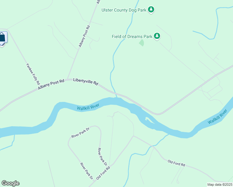map of restaurants, bars, coffee shops, grocery stores, and more near 302 Libertyville Road in New Paltz