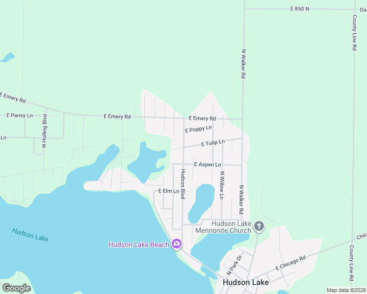 map of restaurants, bars, coffee shops, grocery stores, and more near 7865 Hudson Boulevard in New Carlisle