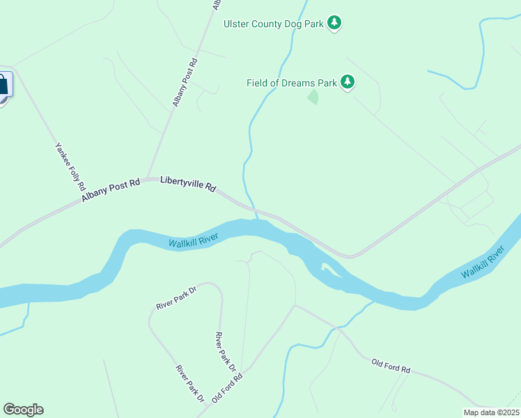 map of restaurants, bars, coffee shops, grocery stores, and more near 302 Libertyville Road in New Paltz