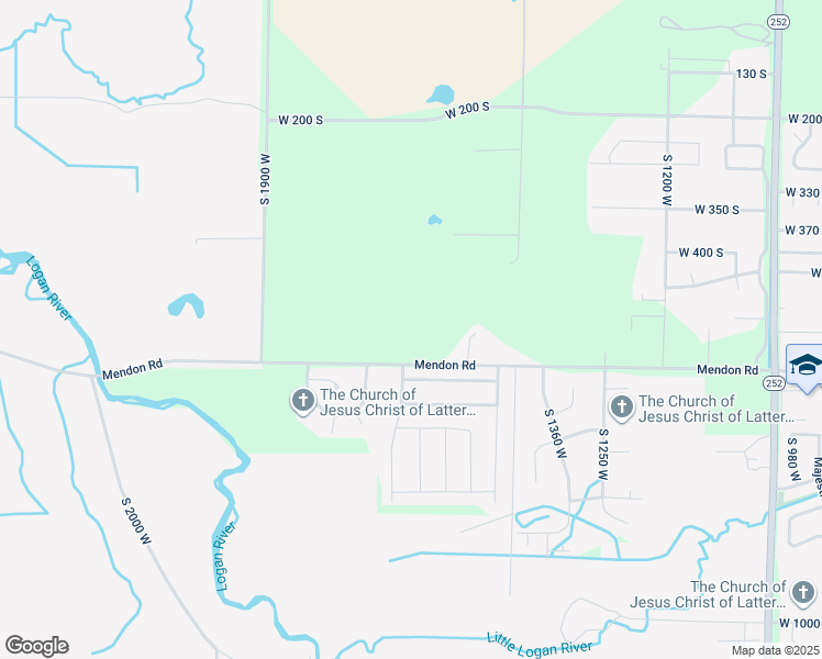 map of restaurants, bars, coffee shops, grocery stores, and more near 539 South 1580 West in Logan