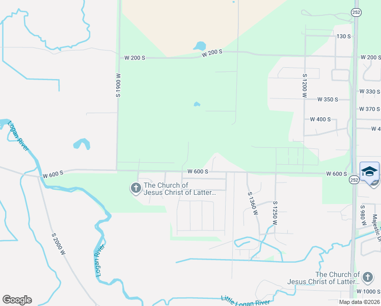 map of restaurants, bars, coffee shops, grocery stores, and more near 534 South 1580 West in Logan
