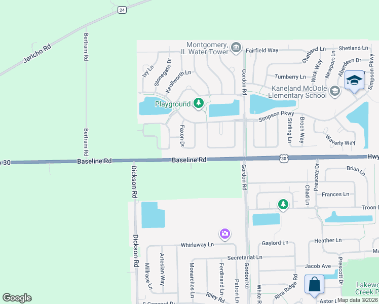 map of restaurants, bars, coffee shops, grocery stores, and more near 1836 Faxon Drive in Montgomery