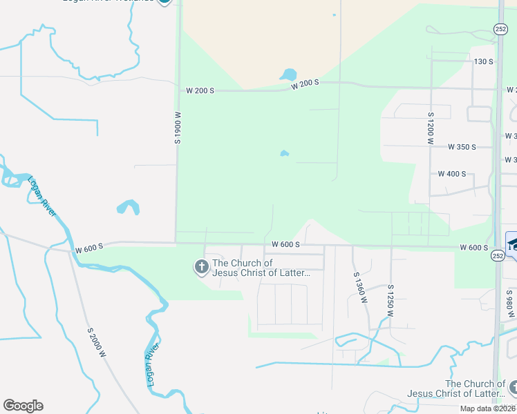 map of restaurants, bars, coffee shops, grocery stores, and more near 1603 W Silver Canoe Way in Logan