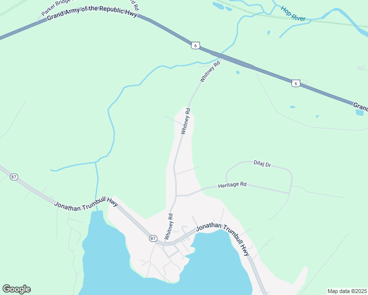 map of restaurants, bars, coffee shops, grocery stores, and more near 33 Whitney Road in Columbia