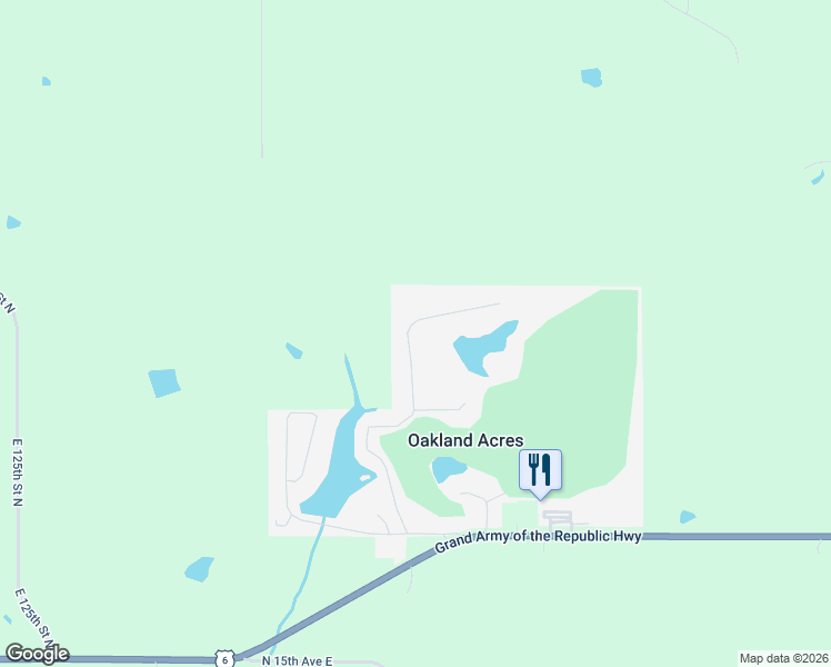 map of restaurants, bars, coffee shops, grocery stores, and more near 14 Fore Seasons Drive in Grinnell