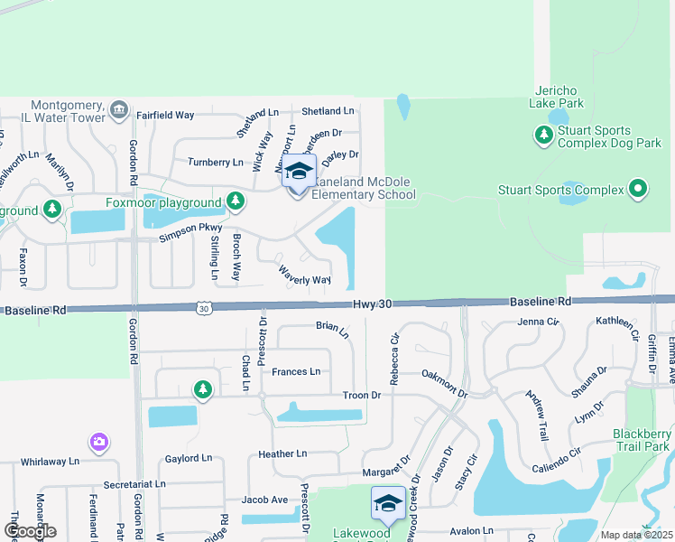 map of restaurants, bars, coffee shops, grocery stores, and more near 1850 Waverly Way in Montgomery