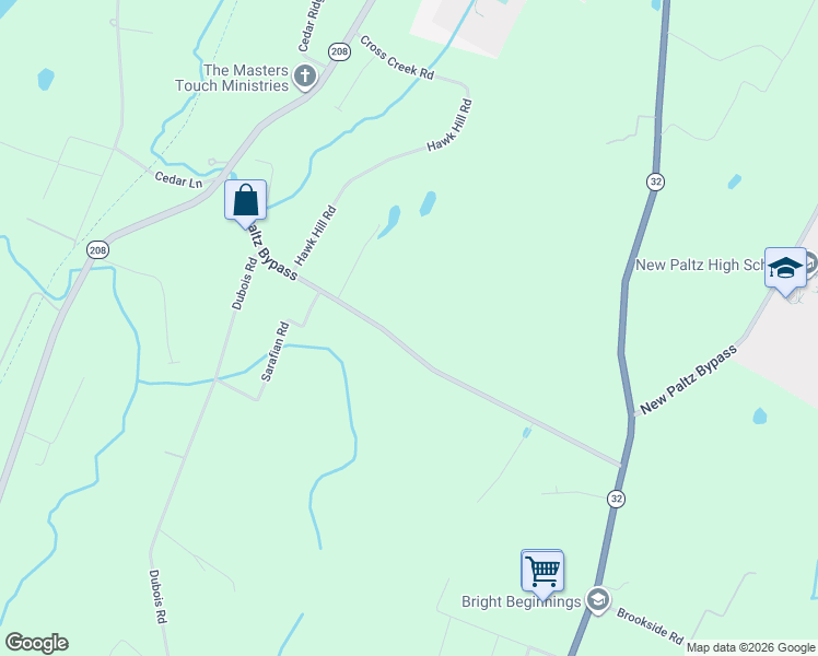map of restaurants, bars, coffee shops, grocery stores, and more near 49 Jansen Rd in New Paltz