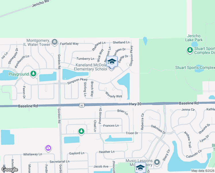 map of restaurants, bars, coffee shops, grocery stores, and more near 1953 Waverly Way in Montgomery