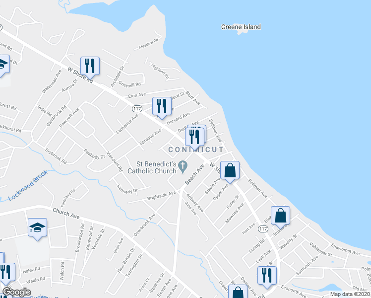 map of restaurants, bars, coffee shops, grocery stores, and more near 15 Transit Street in Warwick