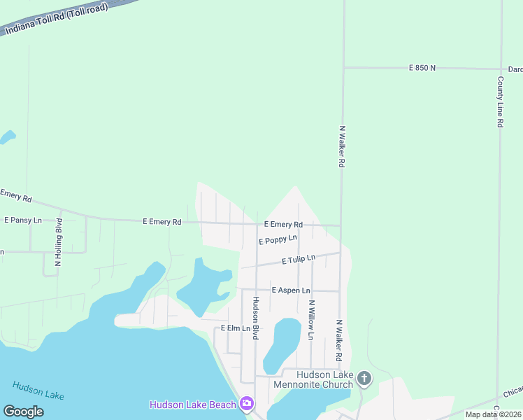 map of restaurants, bars, coffee shops, grocery stores, and more near 8025 Hudson Boulevard in New Carlisle