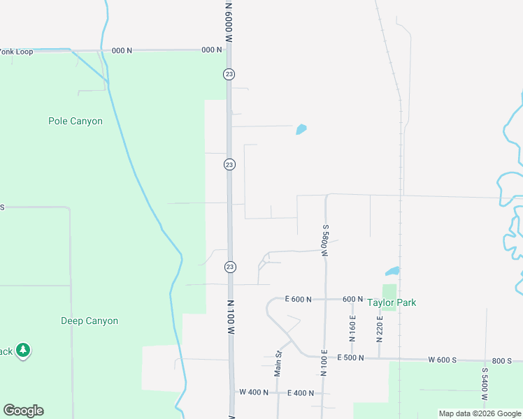 map of restaurants, bars, coffee shops, grocery stores, and more near 73 East 850 North in Mendon