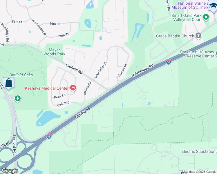 map of restaurants, bars, coffee shops, grocery stores, and more near 2004 Oldfield Road in Darien
